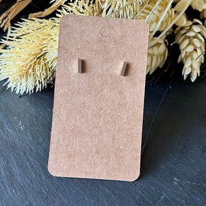 Stainless Steel Design Stud Earrings Color steel New, never used